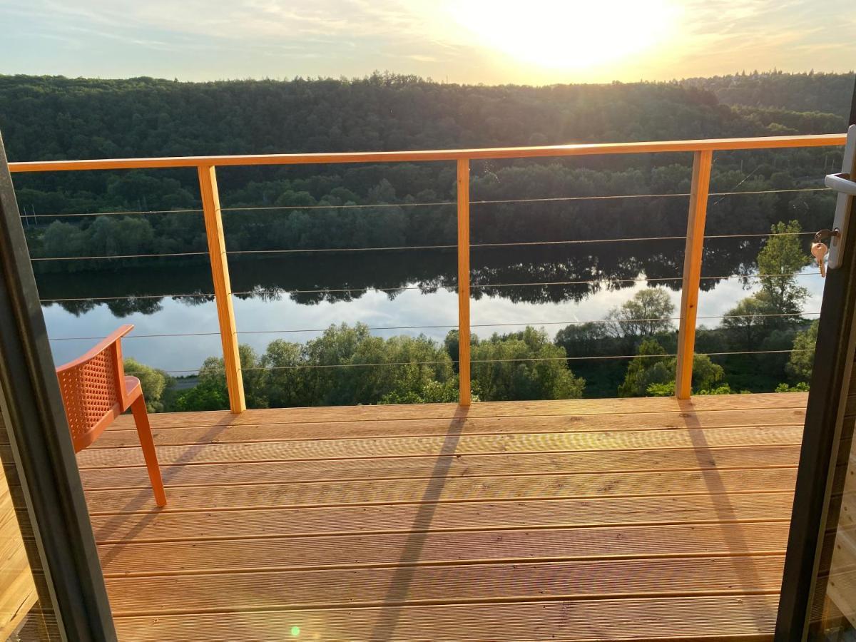Chatka B Vyhlídka nad řekou Zdiby Exteriér fotografie