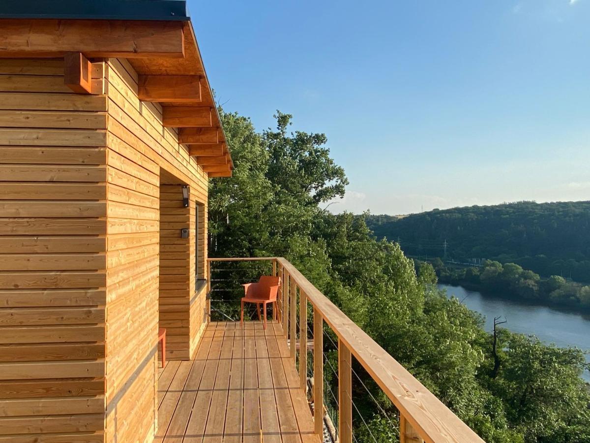 Chatka B Vyhlídka nad řekou Zdiby Exteriér fotografie